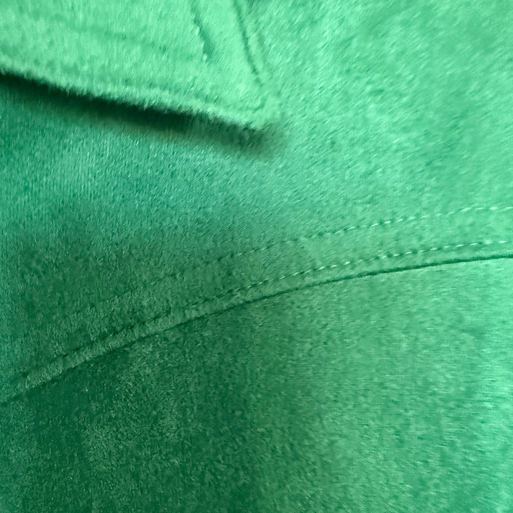 Green Suede Fringe Jacket medium Glam - Picture 7 of 13